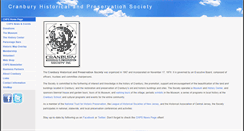 Desktop Screenshot of cranburyhistory.org