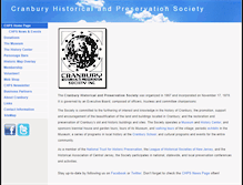 Tablet Screenshot of cranburyhistory.org